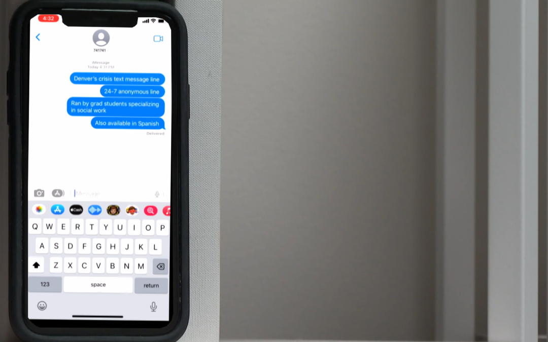 New crisis text line ‘741741’ launches in Denver